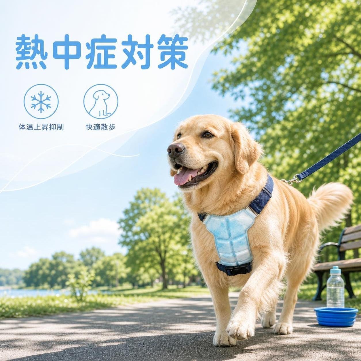 Kühlweste Hund - Kühlende Eisweste für kleine - für Vierbeiner