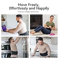 Vista 9 de Copper-Infused Back Support Brace – Lightweight Lumbar Belt with 6 Supportive Stays for Lower Back Pain Relief, Muscle Spasms, Strains, Arthritis