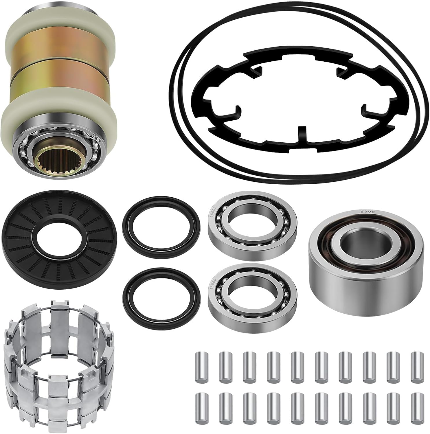 JAVIK Front Differential Rebuild kit with Output Hub Assembly Compatible with Polaris 2011-2017 RZR 800/570/900 Ranger 570/900/Diese_l OEM# 3235263 3234407 3235174 3235171 3234393 3235169