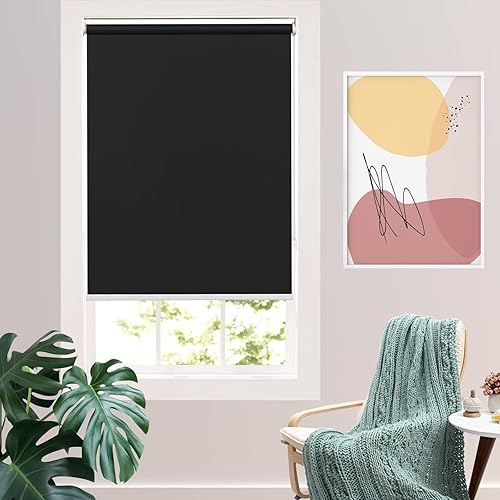 Miniatura 8 de Persianas enrollables opacas para ventanas y dormitorios, oscurecimiento de la habitación, impermeables, con aislamiento térmico, para ventana
