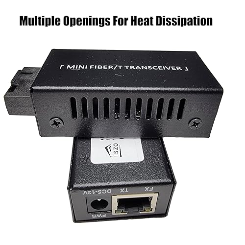 Miniatura 2 de iszo Transceptor Mini Gigabit, convertidor de medios, transceptor óptico AB, SC 1.25G, RJ45 101001000Mbps, 12.4 mi, tamaño pequeño, fibra a