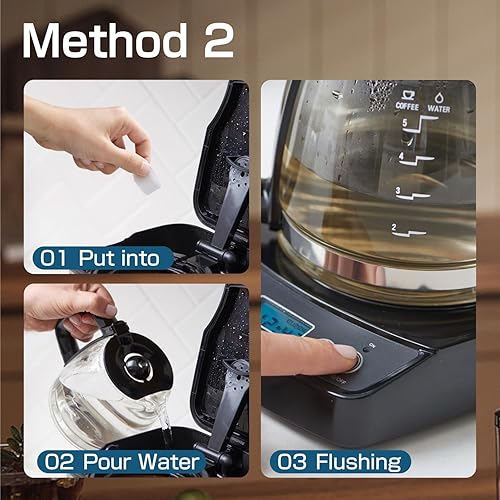 Miniatura 6 de CLEARALIF Tabletas descalcificadoras limpiadoras para cafetera, 24 unidades, sin perfume, para cafetera, funciona con todas las cafeteras