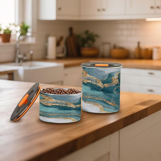 Almacenador de Alimentos ALAZA 30 oz Acero Inoxidable Verde Mármol miniatura 2