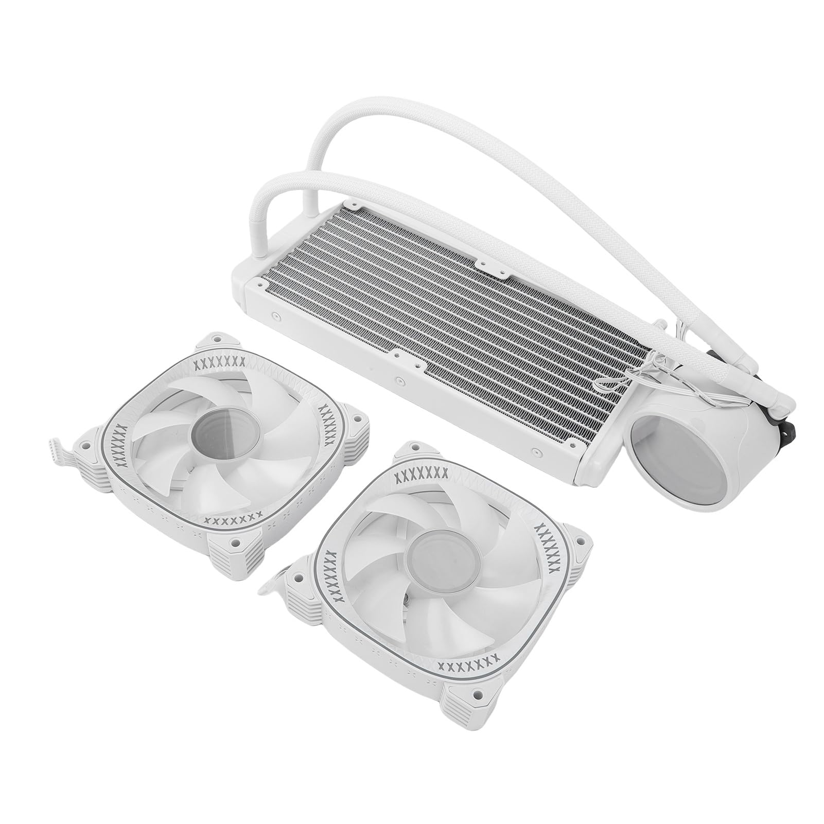 Enfriador Líquido de CPU ARGB con Pantalla LCD de 2,2 Pulgadas, Refrigeración AIO para Juegos, Radiador de 240mm, Disipación de Calor Eficiente (Blanca)