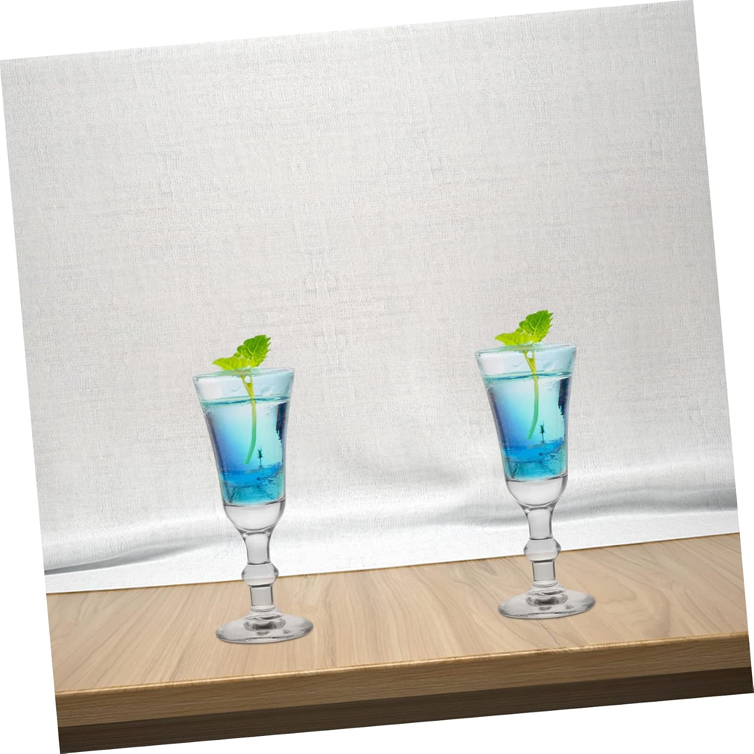 6pcs Clear Cordial Shot Glasses with Stem Elegant Party Cocktail Glass for Home Bar Suitable for Weddings Anniversaries and Gatherings for Liquor Port Wine and Mixed Drinks