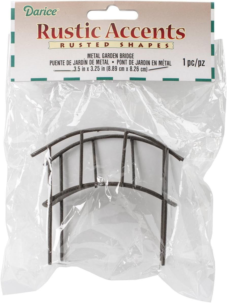 Darice Metal Garden, Bridge Rusty Color