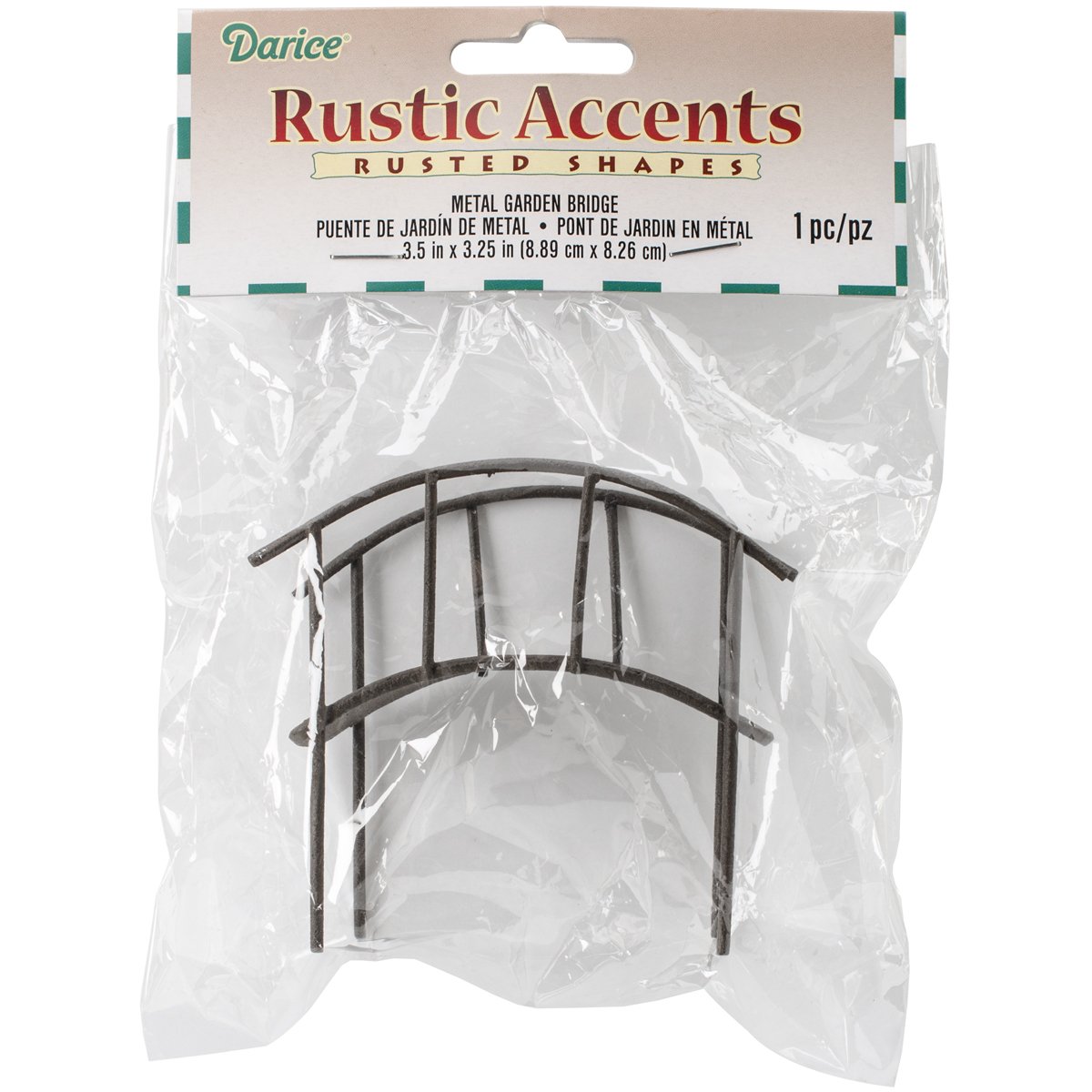 Darice Metal Garden, Bridge Rusty Color