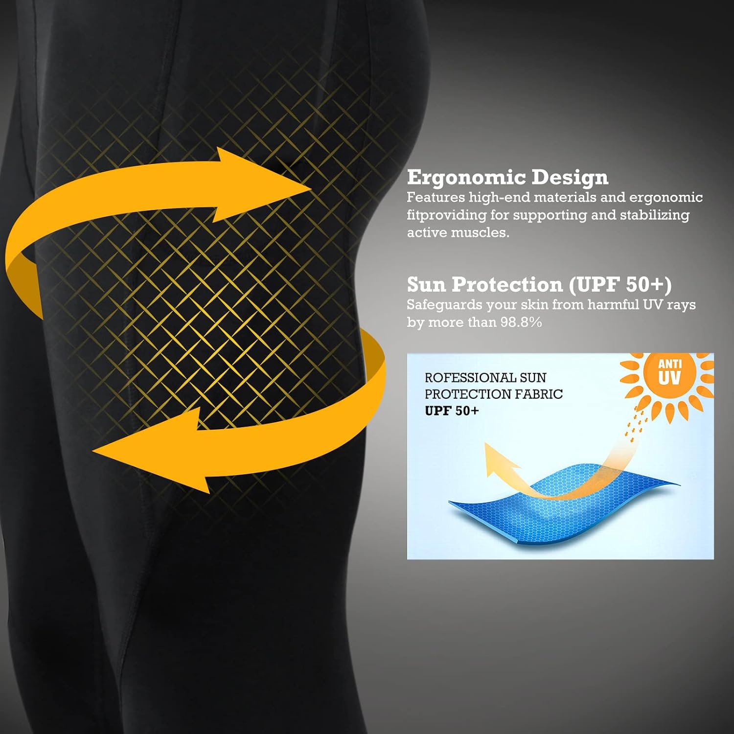 BOOMCOOL Men's Compression Pants with Pockets, Men's Running Tights Leggings Workout Dry Baselayer Gym Athletic Yoga Pants