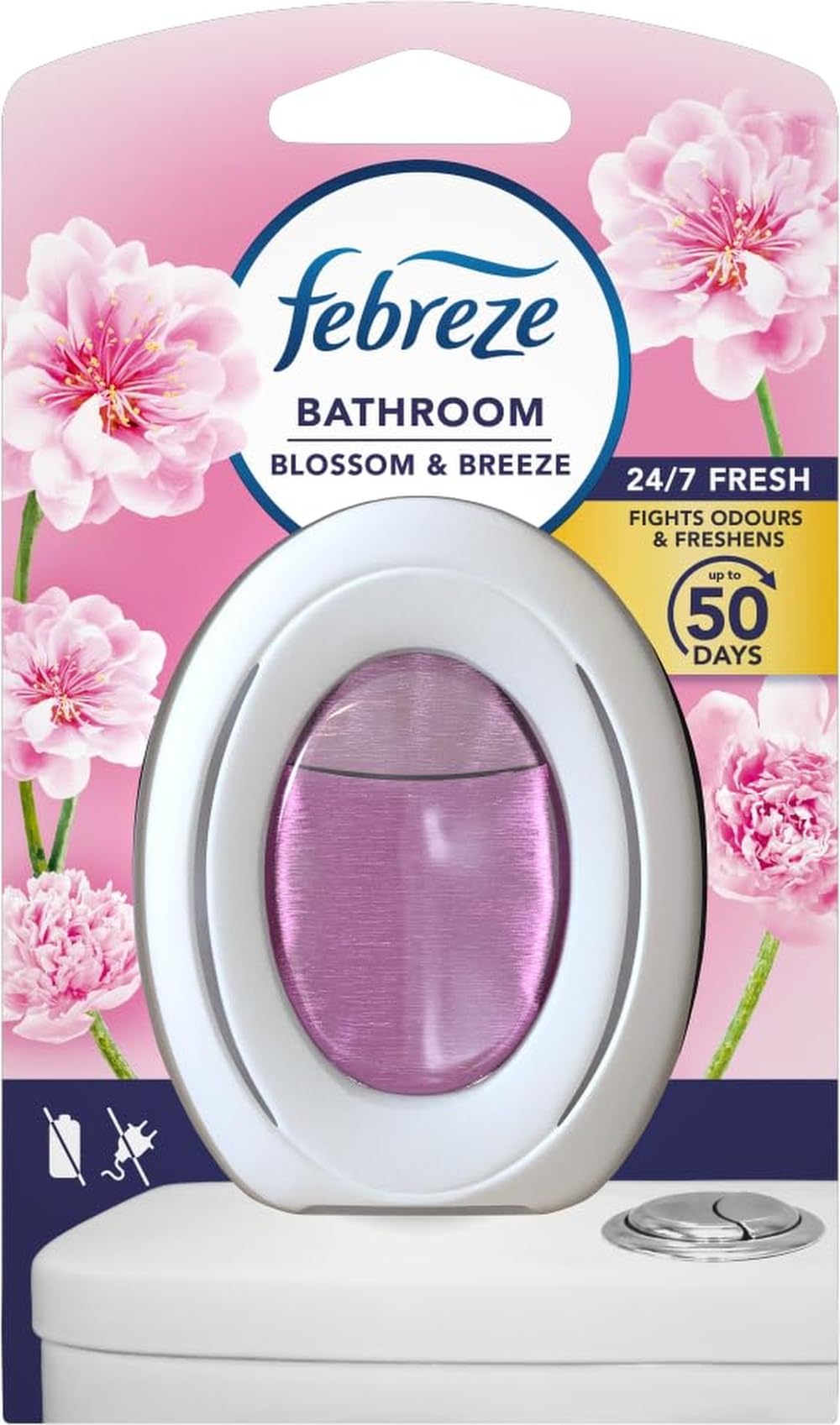 Febreze Bathroom Continuous Air Freshener Blossom Breeze 1Ct