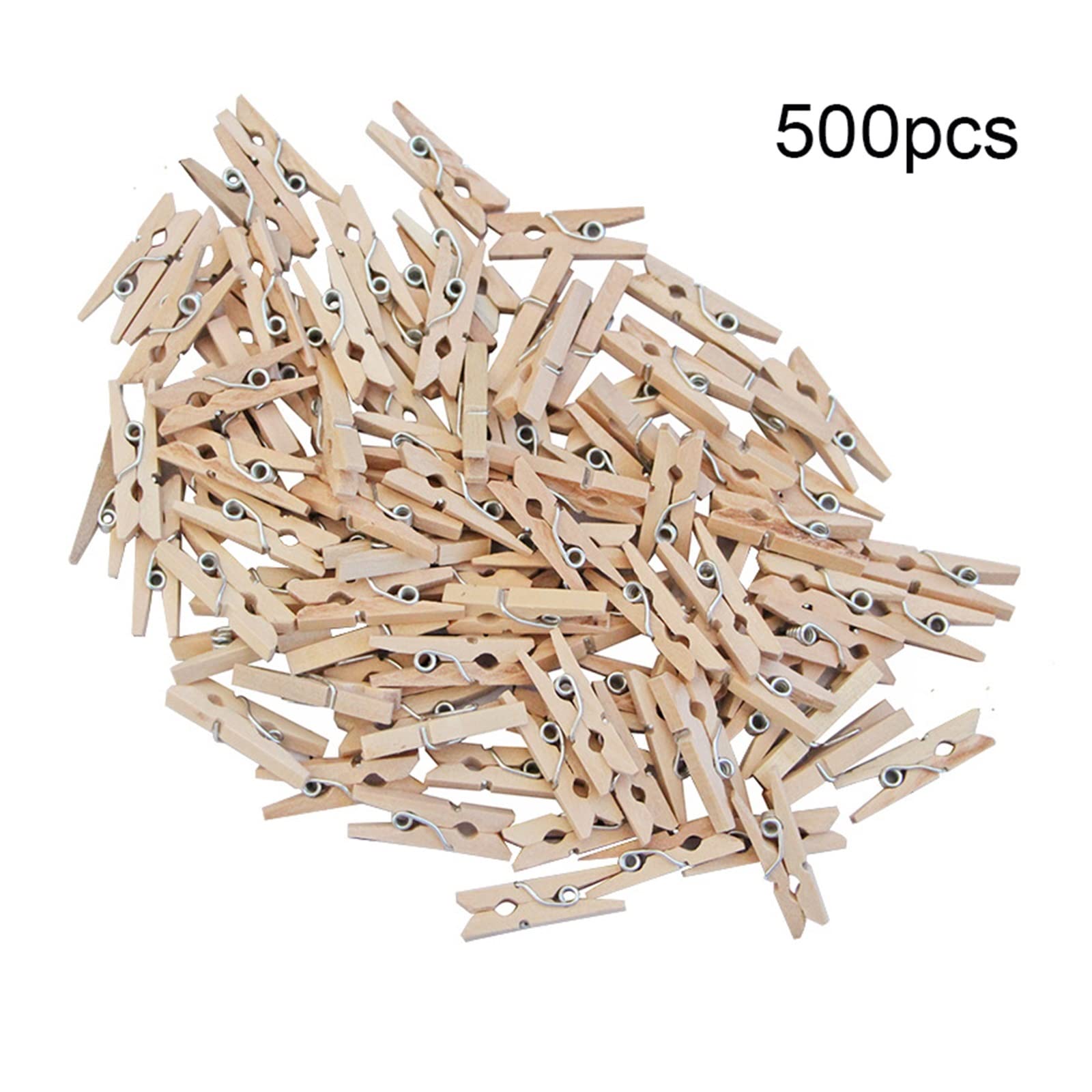 100/300/500/1000 Uds Mini Pinza de Madera for Ropa 2,5 cm Pinzas for Ropa Nota Abrazadera Foto Clip decoración DIY Boda Fiesta Dropshipping(500pcs-2.5 X 0.3cm)