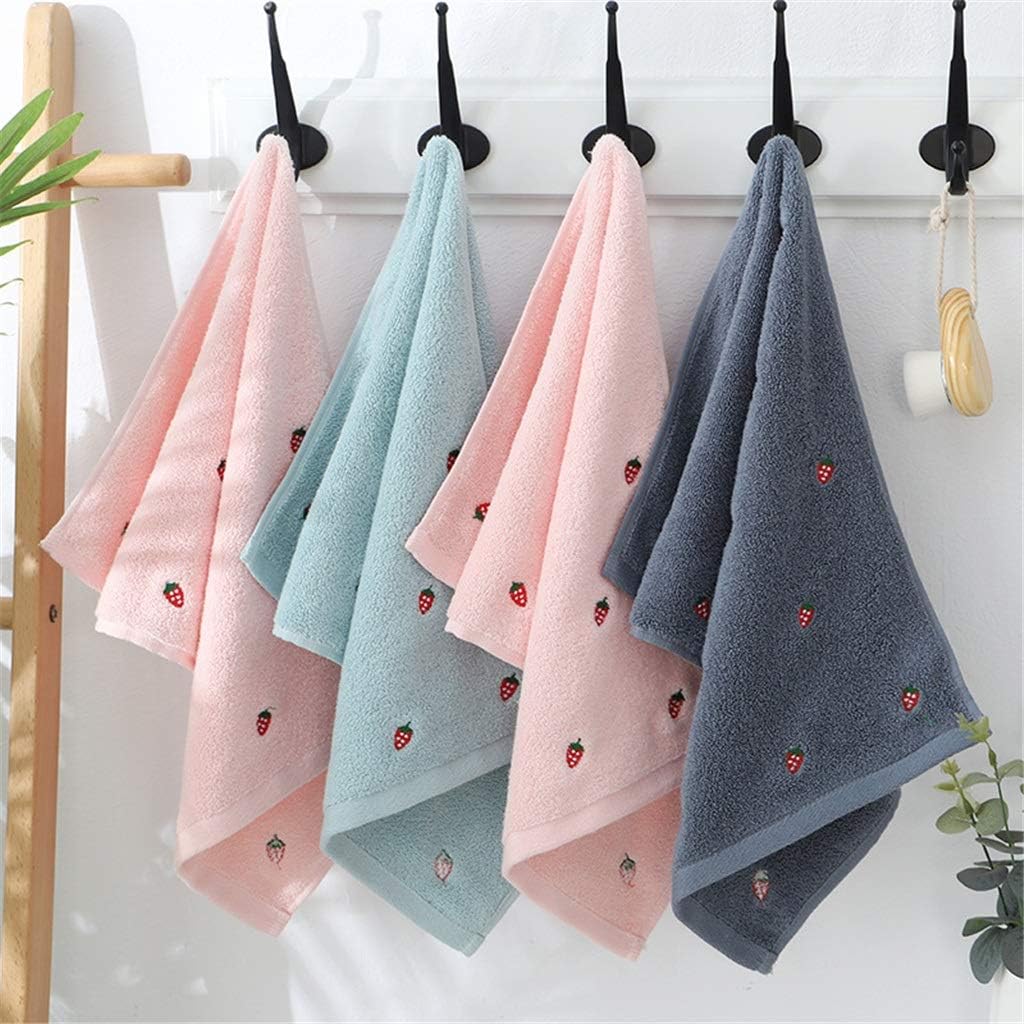 100% Cotton Soft Absorbent Adult Household Towel Travel Gym Sport Camping Swimming Pool Quick Dry Thicken Lattice Face Towels (Color : A) (C 34x74cm)