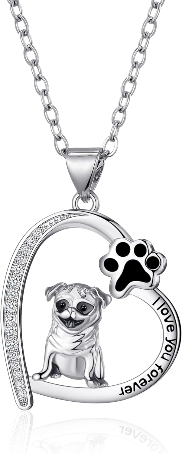 Corgi/Pug/Pig/Penguin/Frog/Fox/Sloth/Mushroom Necklace for Women Animals Pendant Necklace Gifts