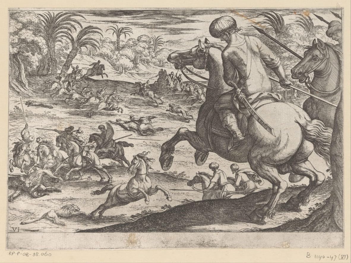 Tableau Toile Antonio Tempesta La Chasse Animaux 60x90cm SerendipiTP - 5