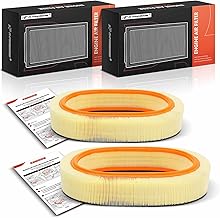 A-Premium 2-PC Engine Air Filter Compatible with Mercedes-Benz 380SE 1984-1985, 380SEC 1982-1983, 380SEL, 380SL, 380SLC, 420SEL, 450SE, 450SEL, 450SL, 450SLC, 500SEC, 500SEL, 560SEC, 560SEL, 560SL