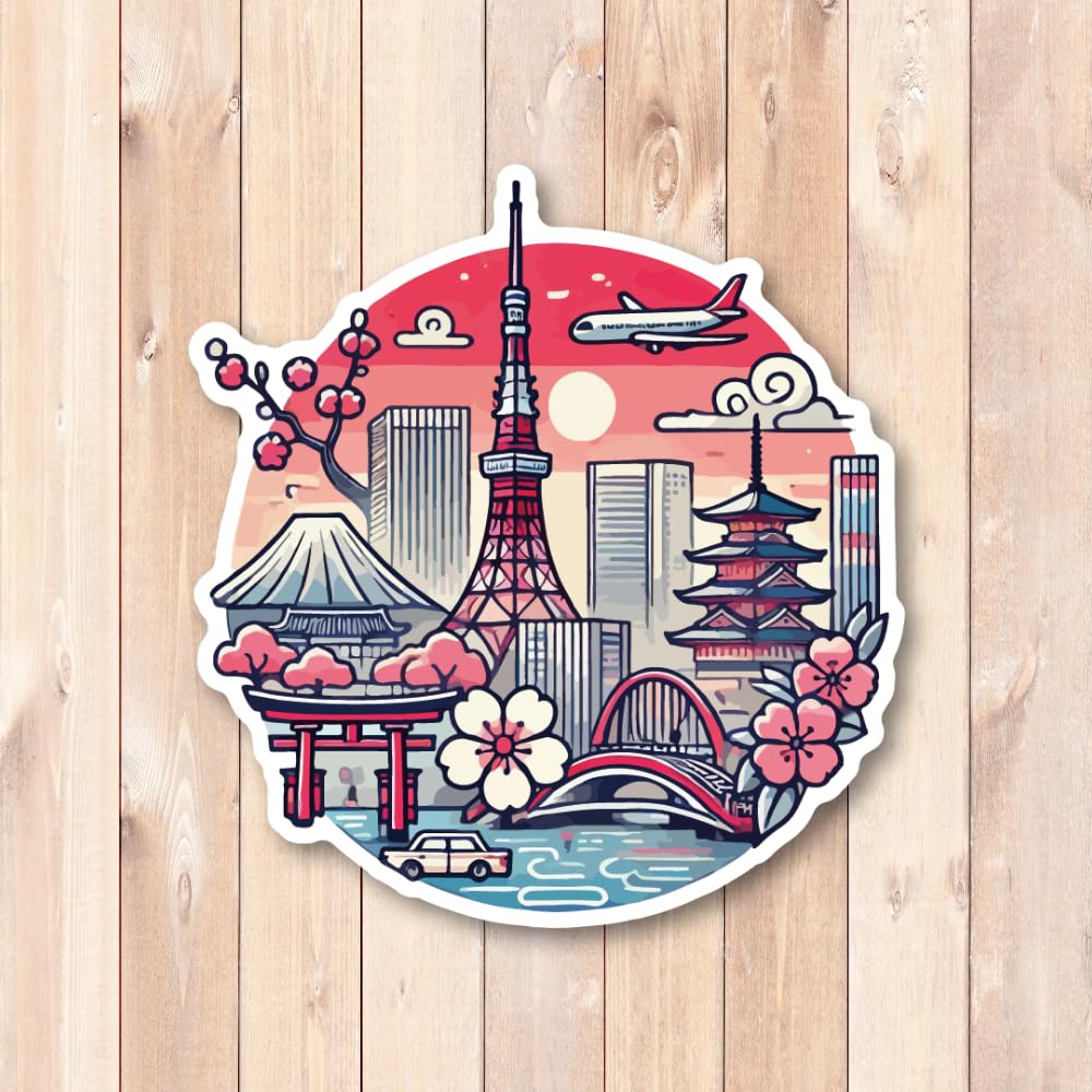 Amazon.co.jp: 日本都市イラストステッカー 名古屋、沖縄、琉球、東京