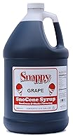 Vista 4 de Snappy Paquete de jarabe de cono Sno de fresa y uva (2 x 128 onzas líquidas)