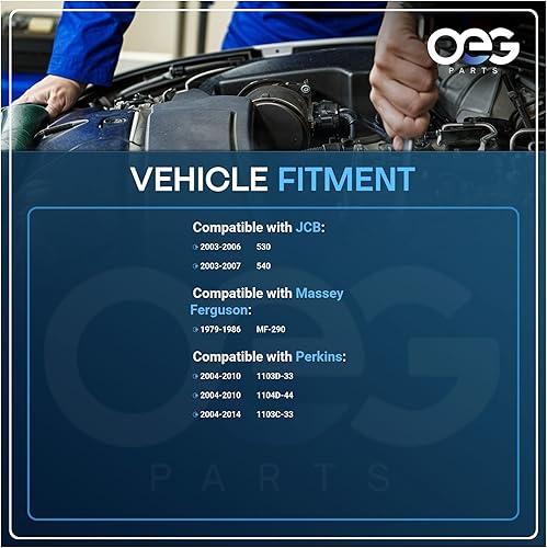Miniatura 4 de OEG Parts Nuevo arrancador compatible con tractores JCB Perkins Diesel Engine 2873K405, 2873K624, 2873K625, AZE4173, 11131781, 2253149, IS1201,
