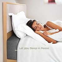 Vista 7 de DEEPSHARK Relleno de espacio de cama para colchón King, esponja 45D de alta densidad, funda extraíble y lavable, relleno extensor de colchón