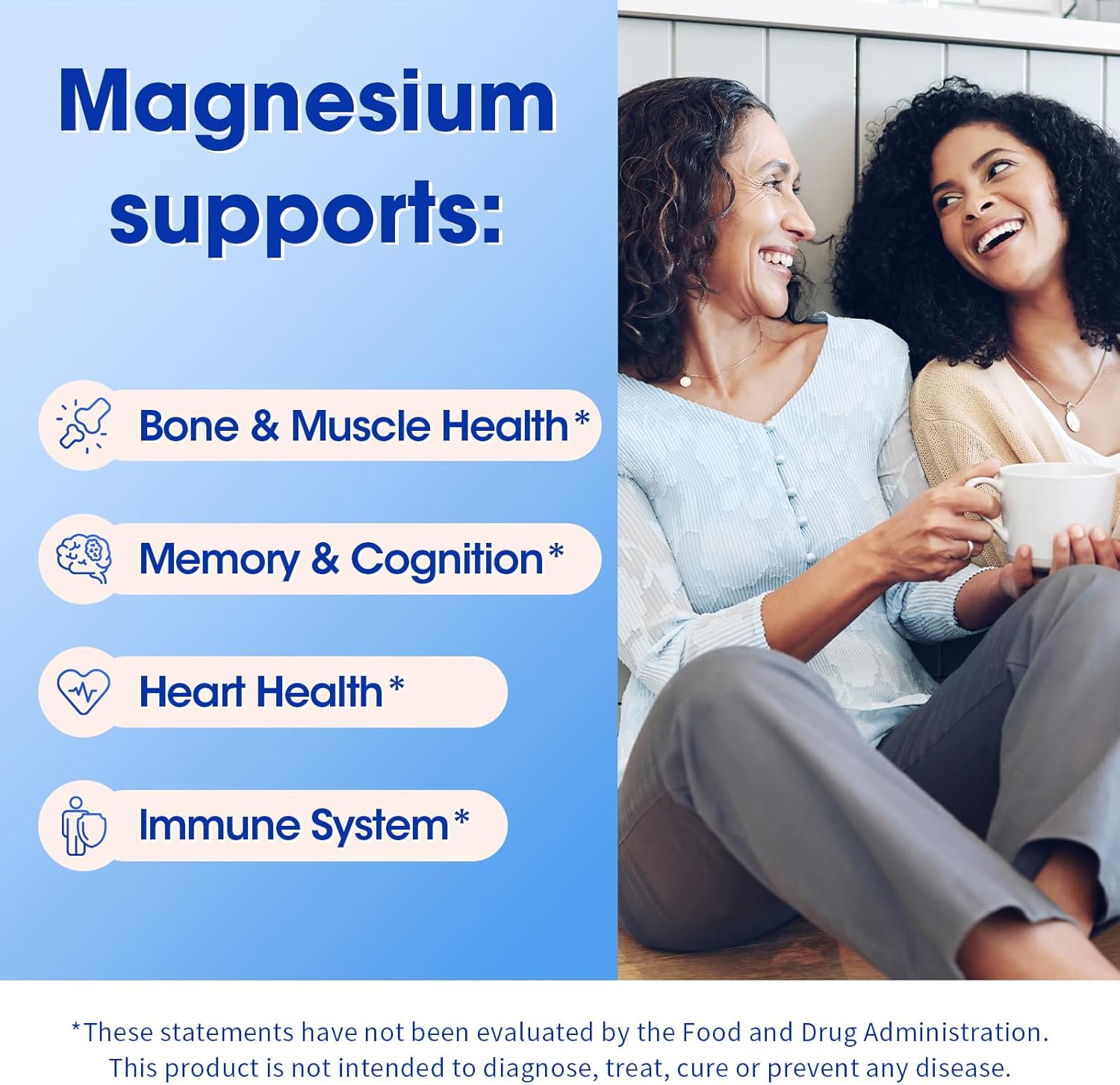 iMATCHME Magnesium Bisglycinate 100%, Magnesium Supplement Support to Sleep & Calmness,Heart Healthy, Muscle & Bones, Maximum Absorption,180 Capsules