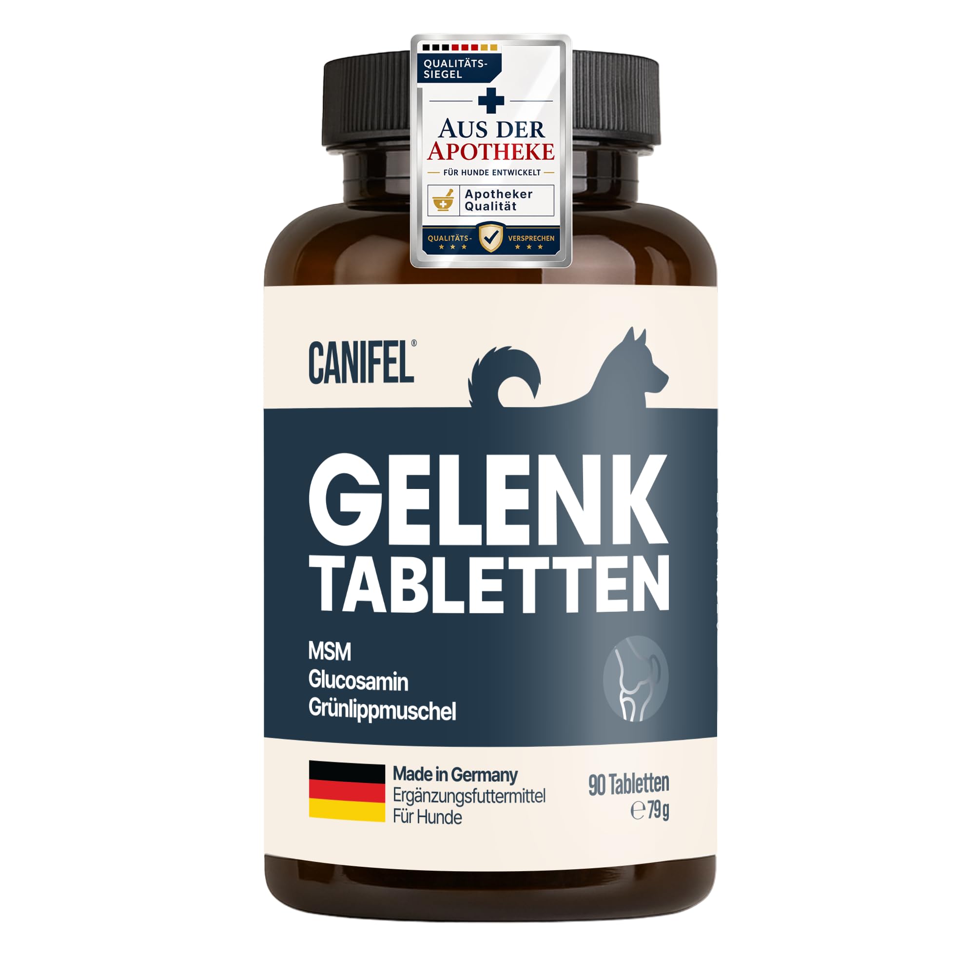 Gelenktabletten Hund, Apotheker Rezeptur, 90 Stück reicht bis zu 6 Monate, von Apothekern entwickelt & Tierärzten geprüft, mit Grünlippmuschel hochdosiert, Glucosamin, MSM, Chondroitin, Teufelskralle