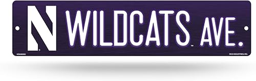 Miniatura 31 de NCAA Rico Industries Placa de calle de plástico Placa de calle de plástico de 4" x 16" Color del equipo,Alternativo,Champ,man