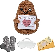 Alishomtll Silk Sleep Mask Gift for Men Soft Comfortable Light Block Socks Potato Doll Scratch Sticker Birthday Gift for Men Friend