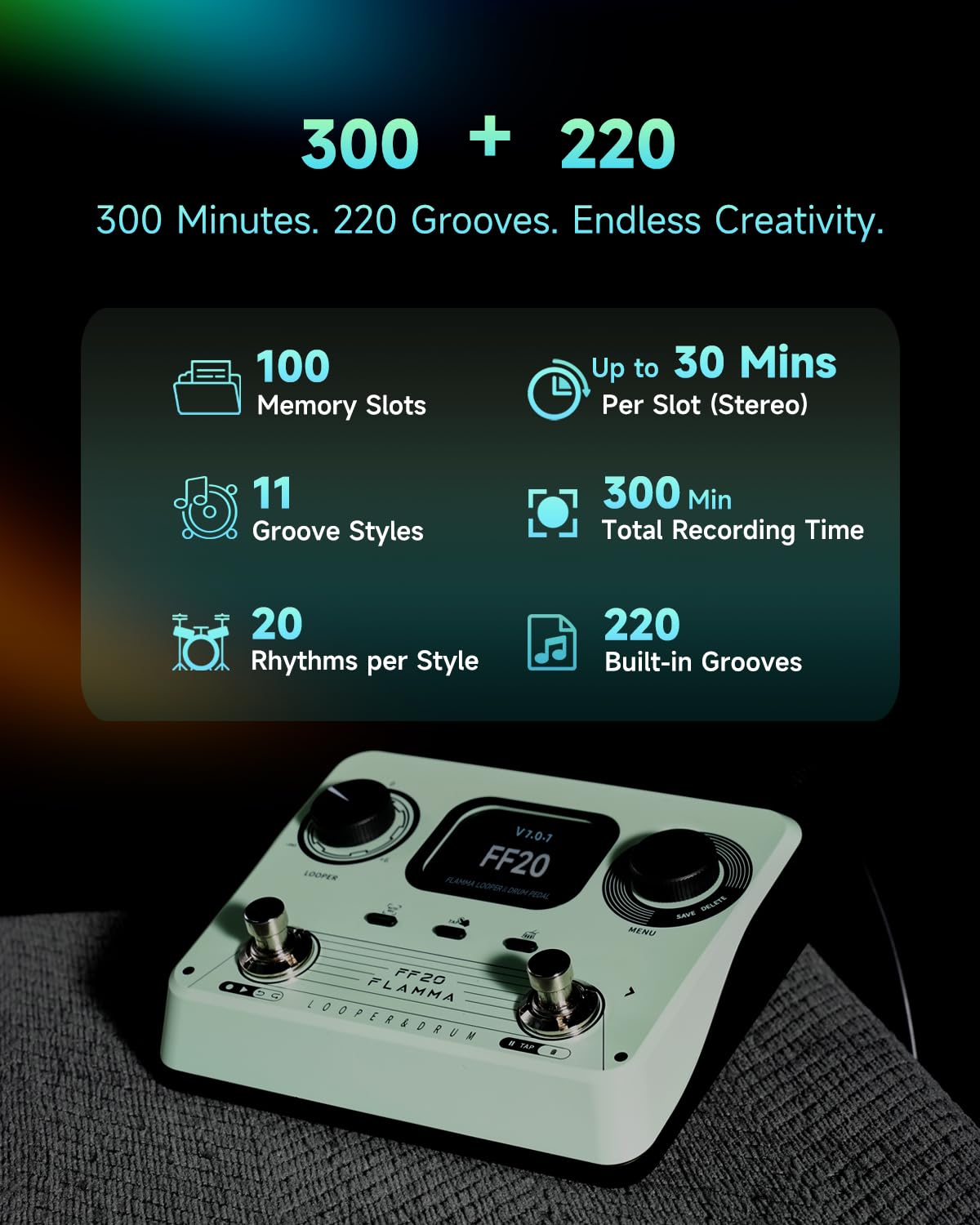【説明書付】FLAMMA FS21 ルーパー ペダル ドラムマシン ★付属品あり 説明書付】FLAMMA FS21 ルーパー ペダル ドラムマシン ☆付属品あり