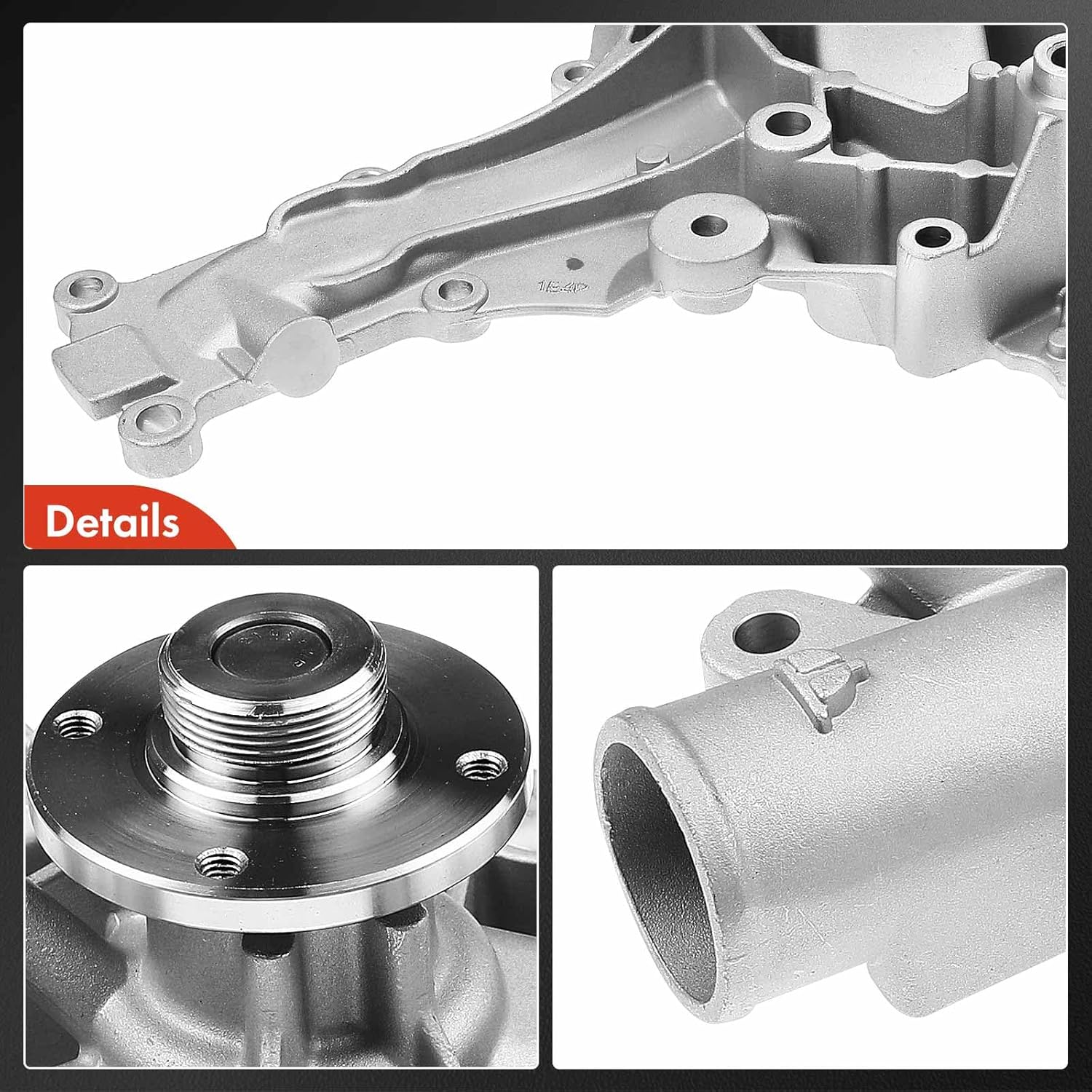 A-Premium Engine Water Pump W/Gasket [fits 6,8Cyl 2.6 3.2 3.7 4.3 5.0L] Compatible with Mercedes-Benz C,CL,CLK,E,ML,S,SLK,SL Class, fits C240, CLK320, CL500, E320, ML320, ML430, SLK320, S500 & More