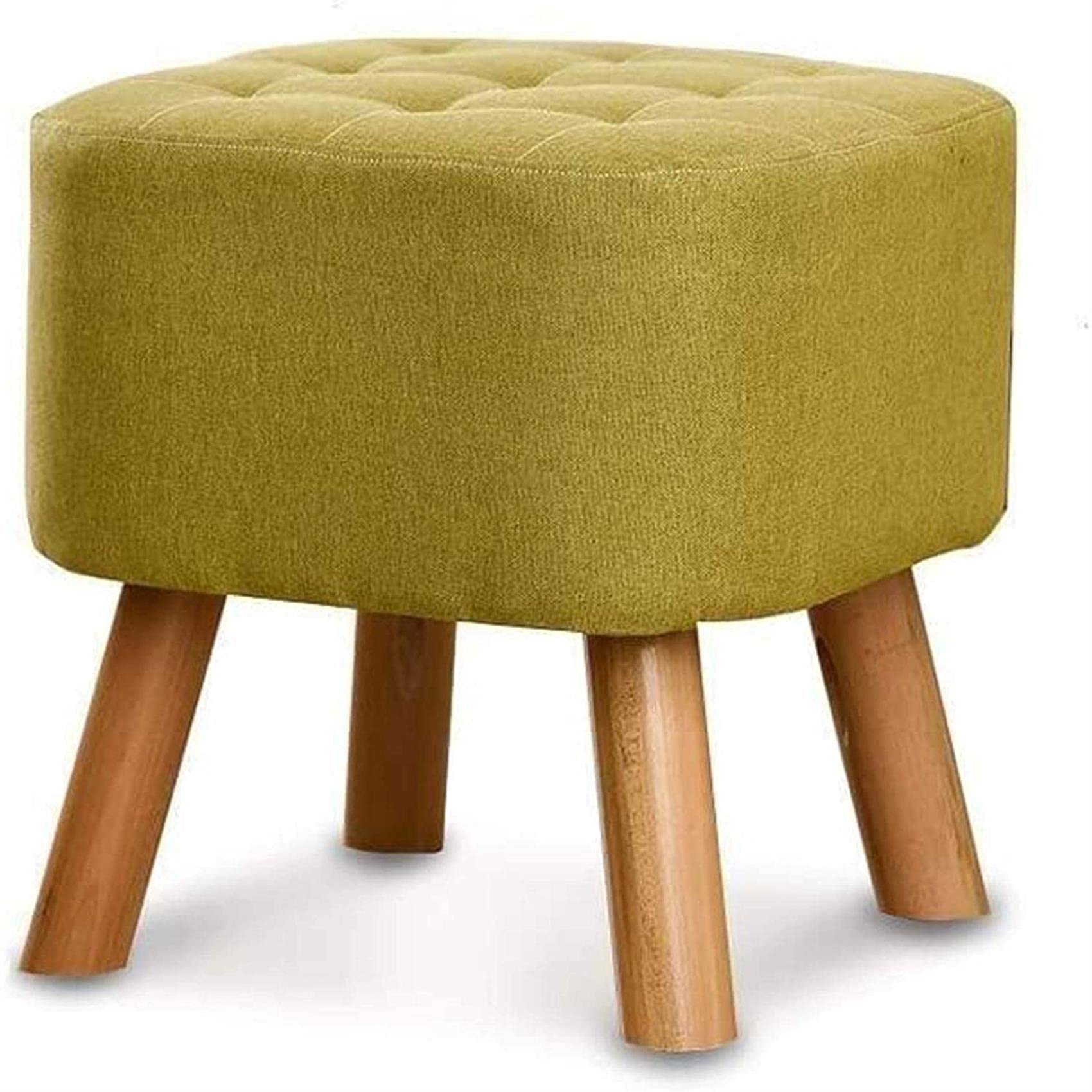 Repose-pieds en bois et banc de rangement haut de gamme capitonné