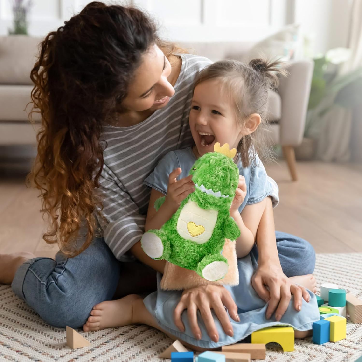 Dinosaur Stuffed Animals, Green Dinosaur Stuffed Animals, Christmas Toys Soft Plush Toy for Boys, Dino Plushies, Gifts for Kids, Adults, Teens, Toddlers and Girls 3 4 5 6 7 8