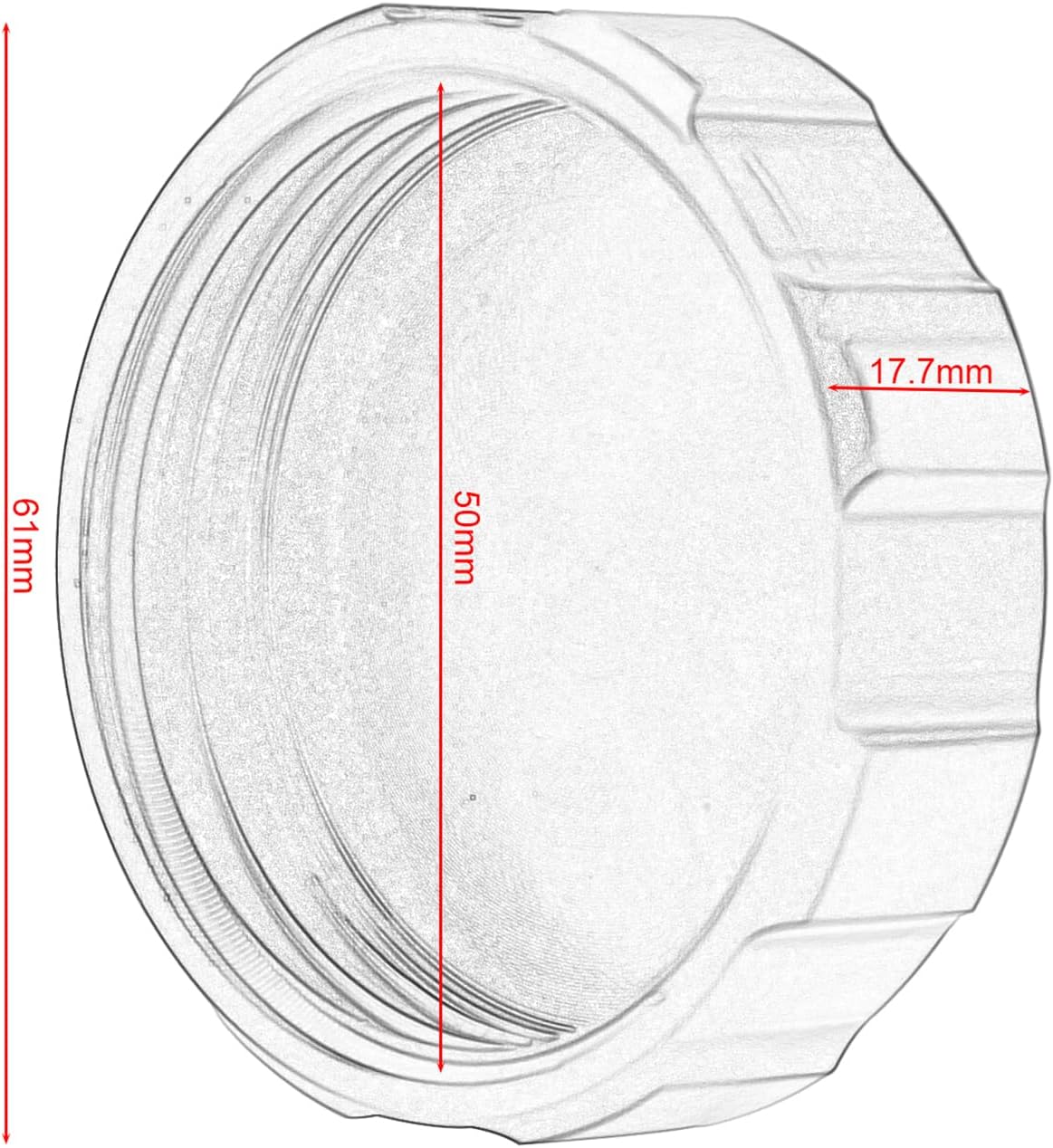 Front Brake Reservoir Cover Cap,Motorcycle Accessories Made of Aluminum Alloy Compatible with Suzuki GSX-R 600 1997-2020,GSX-R 750 1996-2020,GSX-R 1000 2001-2020 (Black)