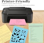 600 Sheets Colored Paper 8.5 X 11 - Color Printer Copy Paper 22lb/80gsm Double Sided Origami for DIY Art Craft,5 Pastel Colors
