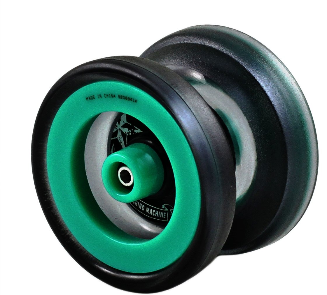 YoYoFactory Grind Machine Yoyo Color Grey with Icon Blue Ring