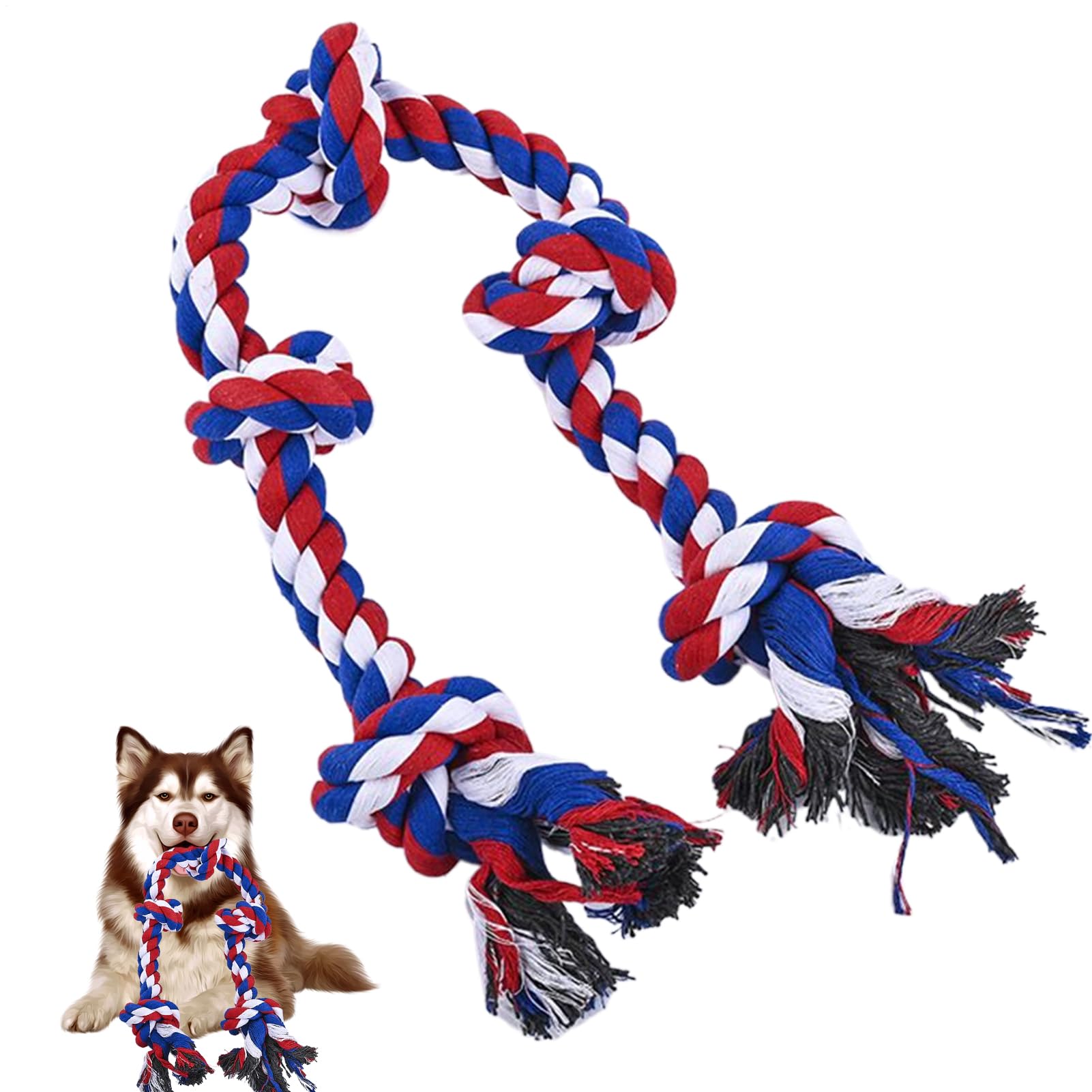 Jouet de corde pour chiens de formation à mâcher pour soulagement de l'ennui