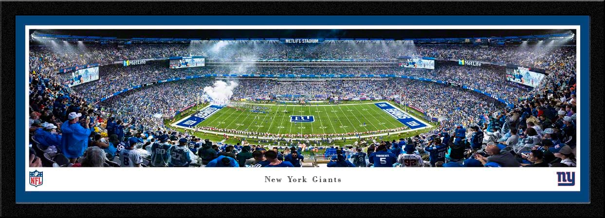 New York Giants - Unframed 40 x 13.5 Poster by Blakeway Panoramas