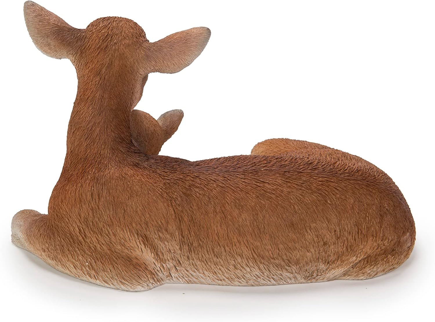 Cuddling Mother and Baby Deer Garden Statue