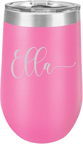 Miniatura 7 de Vaso de vino personalizado sin tallo, de acero inoxidable para vino y café, vaso personalizado, perfecto para regalos de dama de honor, bodas y