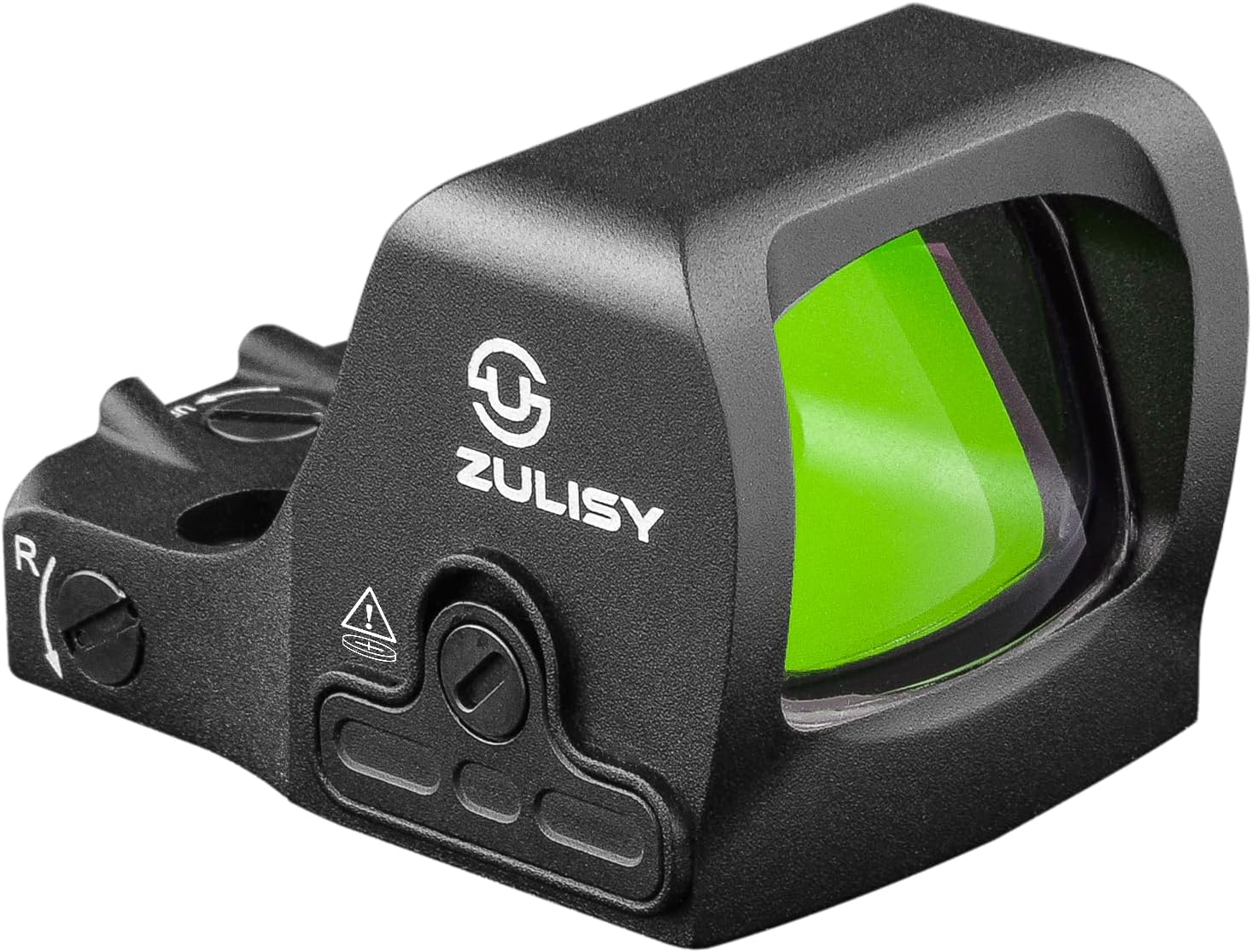 ZULISY Otter 3 MOA Green Dot Open Reflex Sight, fit RMS RMS-c/507k 407k Footprint Pistol Mount, Shake to Awake 1x21mm Micro Optics Compact Scope, Shockproof, Lightweight
