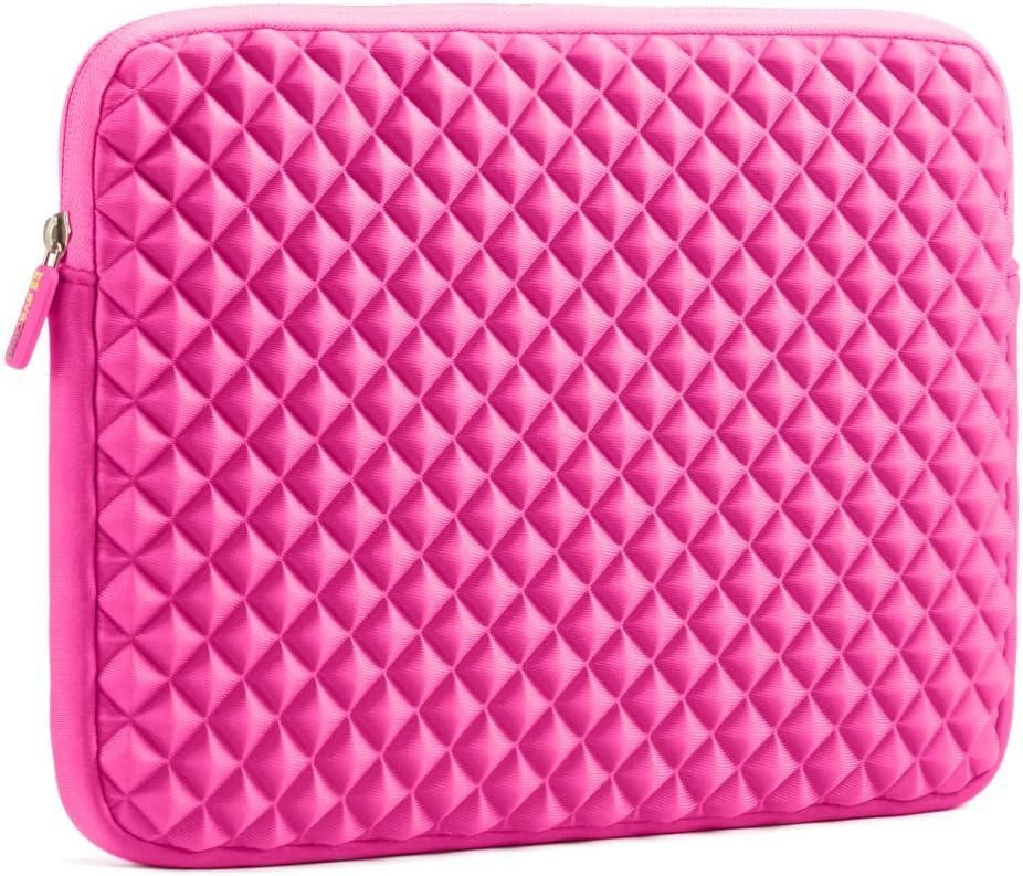 Laptop Sleeve, Evecase 11.6'' ~ 12.5'' Laptop/Chromebook/Ultrabook Notebook PC Diamond Foam Splash & Shock Resistant Neoprene Sleeve Case Travel Bag (Hot Pink)