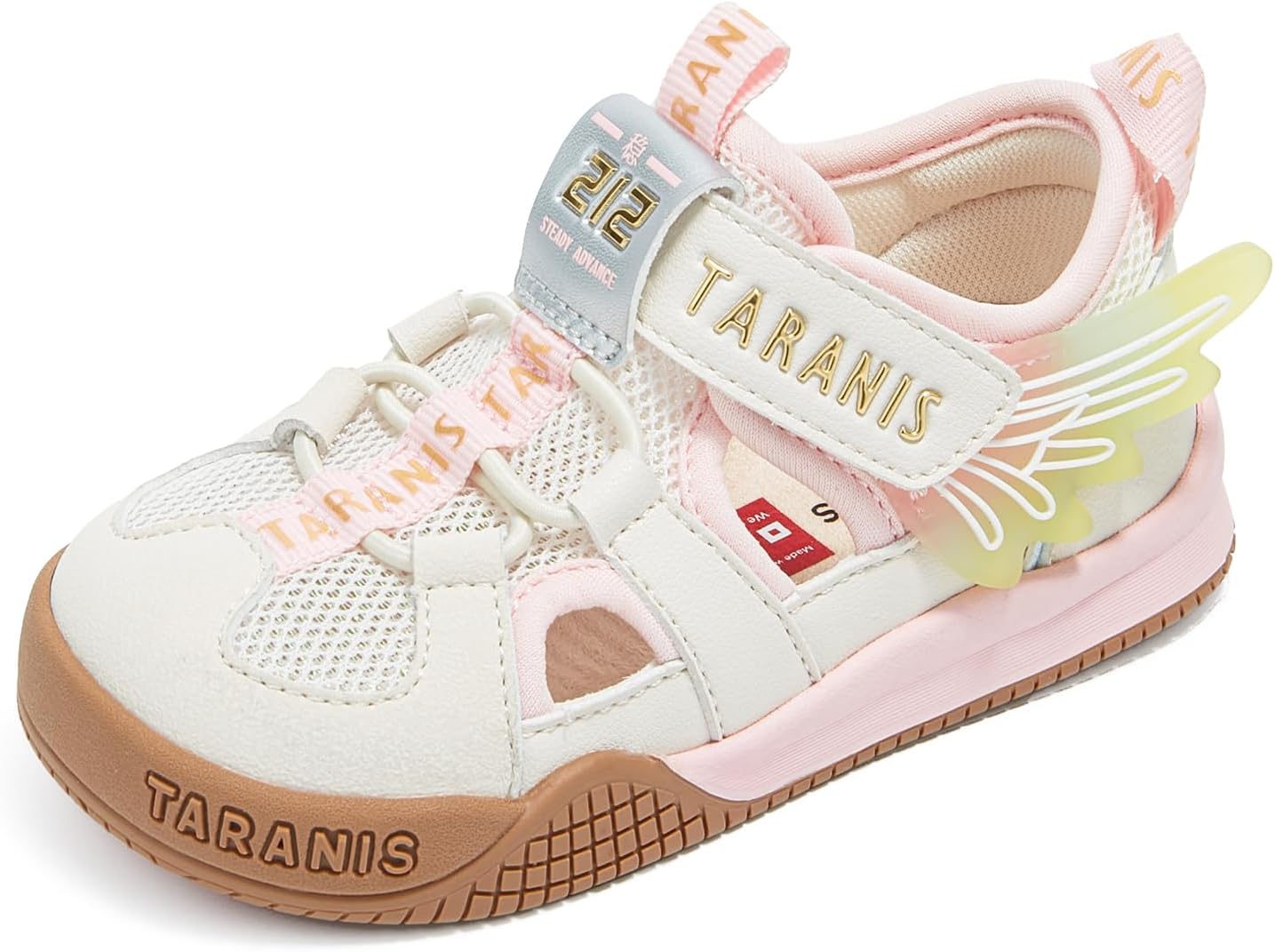 TARANIS Toddler Boys Girls Closed Toe Walking Shoes, Lightweight Barefoot Kids Sport Sandals with Removable Insole, Water-Friendly Summer Shoes