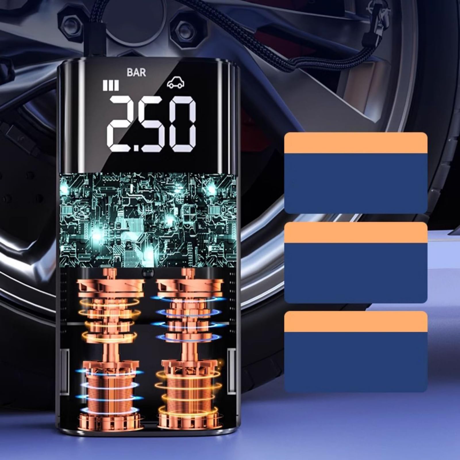 Bomba de aire para neumáticos de coche 3-150PSI compresor de aire para