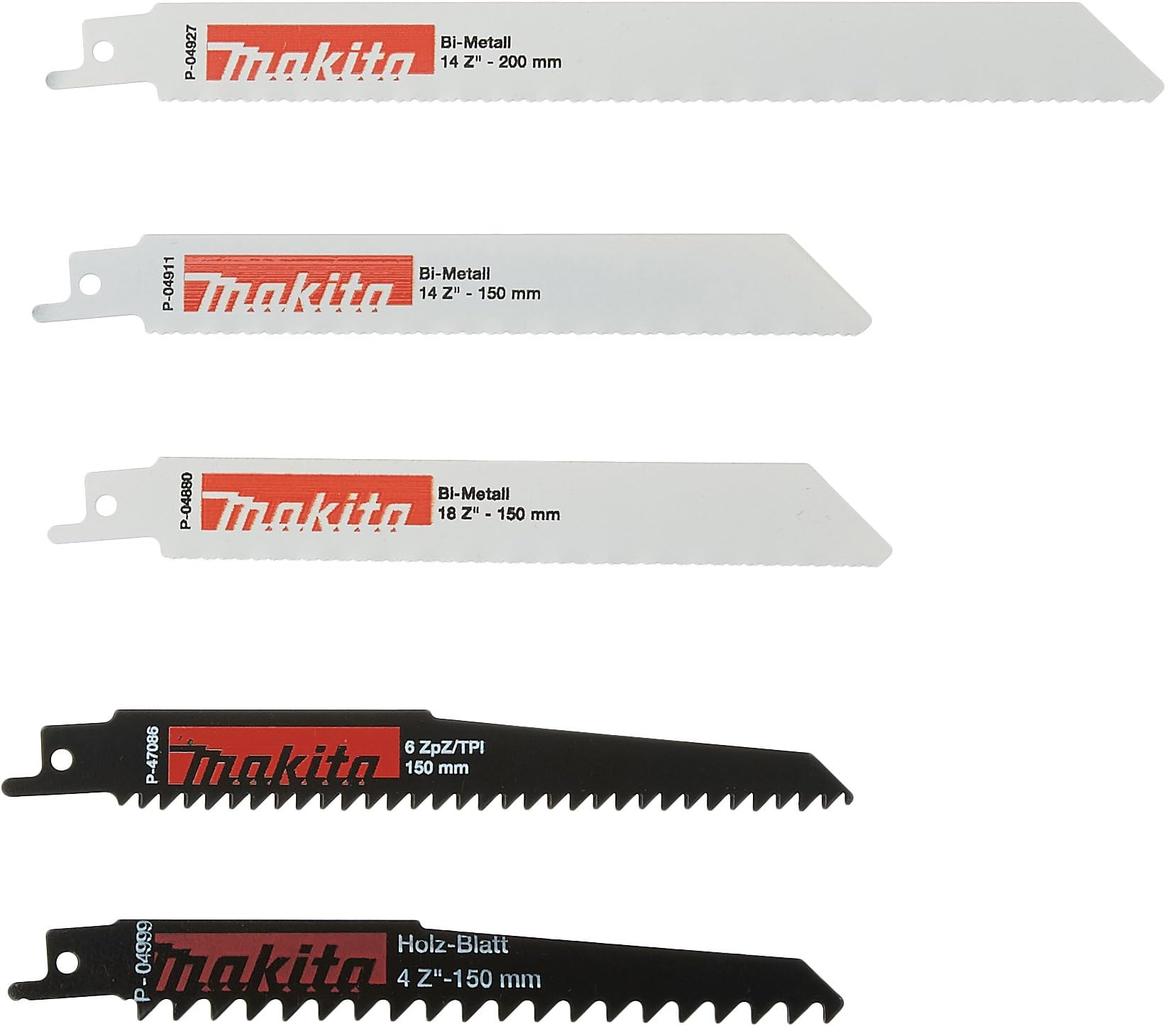 Assortimento Lame Seghetto Makita - Multicolore | Per Tagli Precisi E Puliti