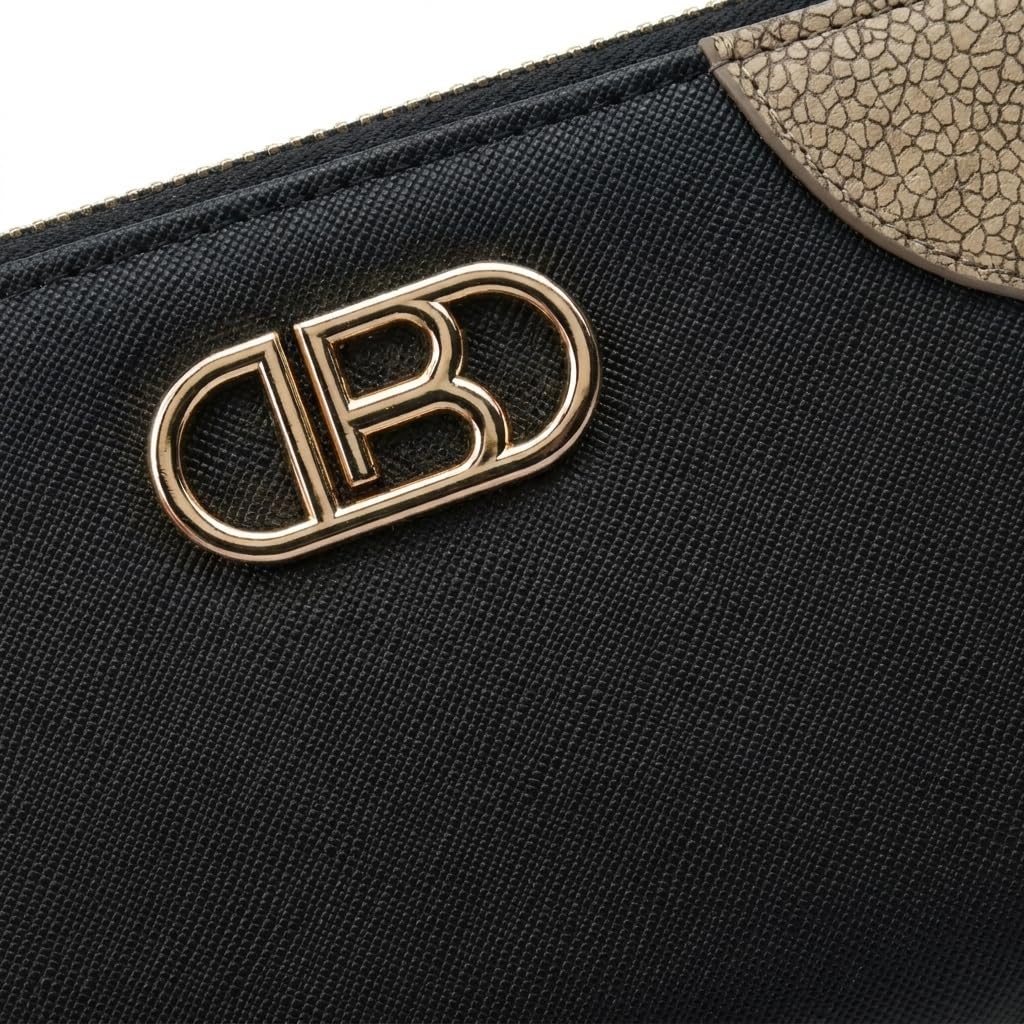 Laura Biagiotti Portafoglio Donna in PU, Design con Logo Dorato, Con Portamonete e Scatola Regalo