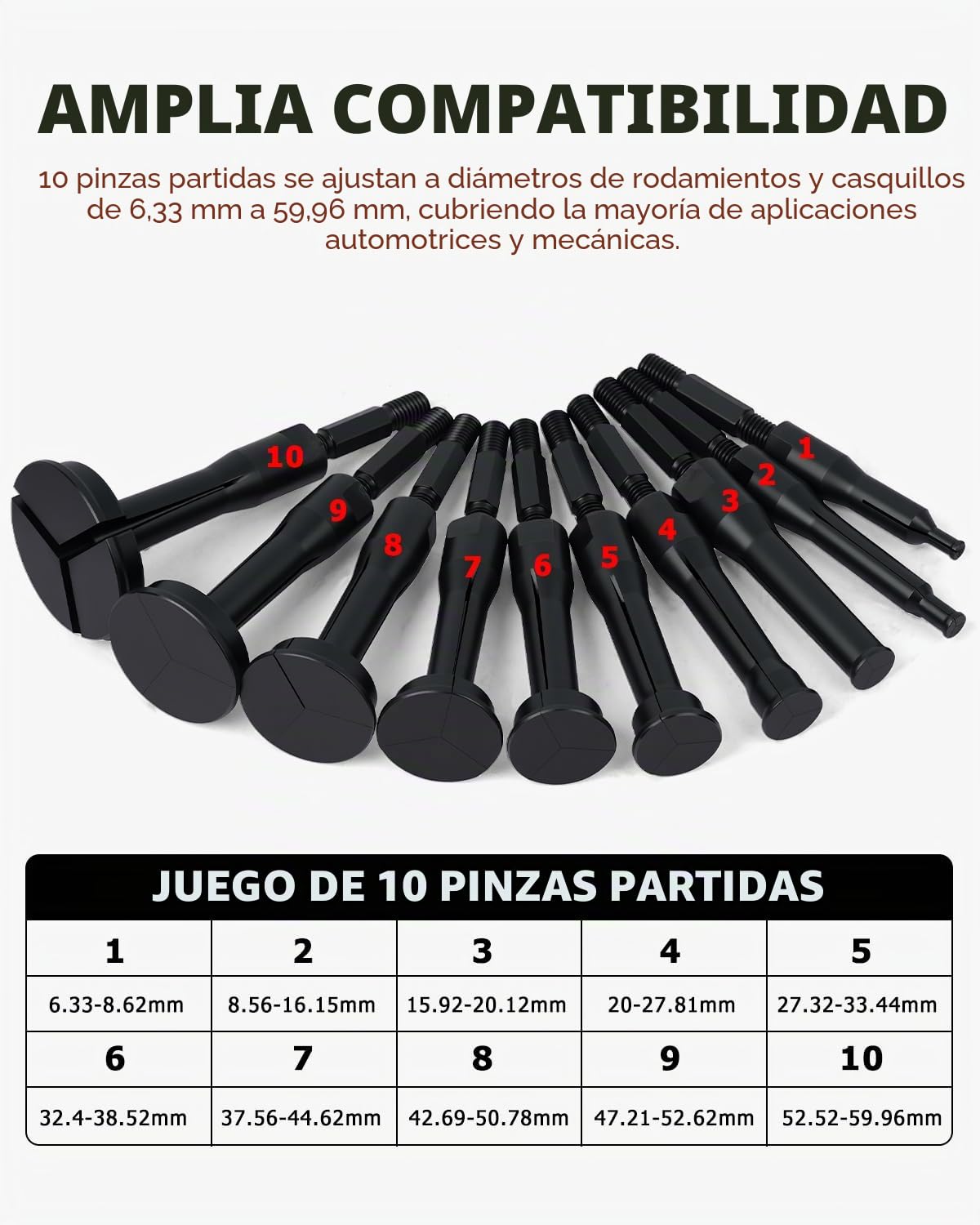 DAYUAN Juego de extractores de rodamientos de Pinza de Agujero Ciego, 16 Piezas de rodamiento Interior y Extractor de Sellos, Martillo Deslizante, Herramienta de extracción de rodamientos piloto