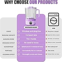 Vista 6 de Lavadora para ropa interior, lavadora mini portátil de 2.5L de actualización, mini lavadora de limpieza profunda para ropa pequeña para apartamento