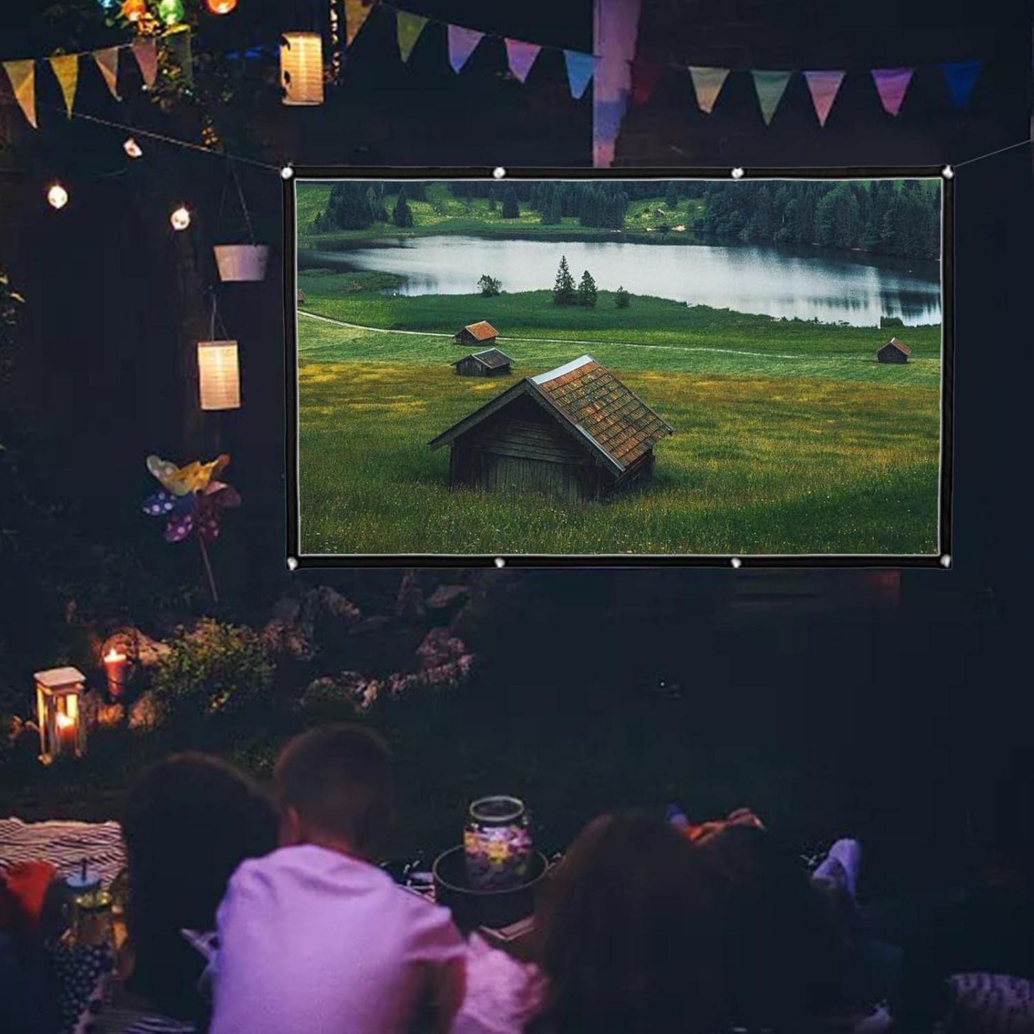 屋外用スクリーン キャンプで上映は贅沢な楽しみです。 屋外用スクリーン キャンプで上映は贅沢な楽しみです。