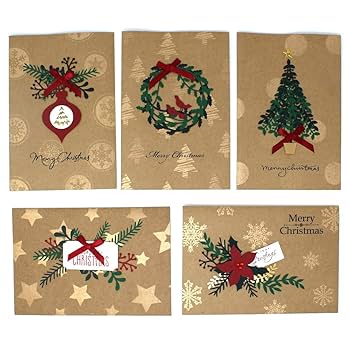 クリスマスカード　ハンドメイド♪ Amazon | 高品質 心躍る ハンドメイド デコレーション