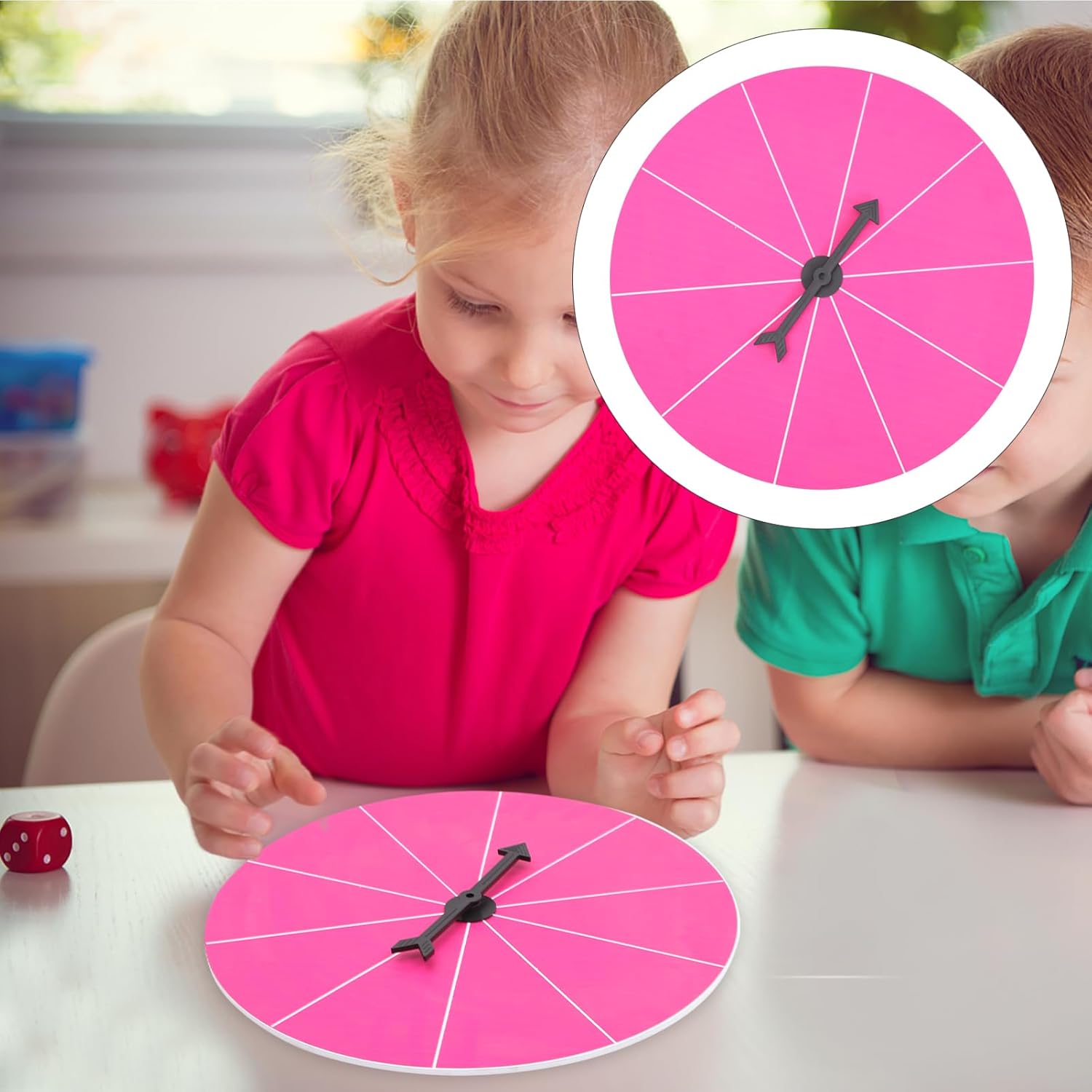 1pc Game Wheel for Prizes Rotating Roulette Wheel Stand Party Game Props for Diy Fortune Telling