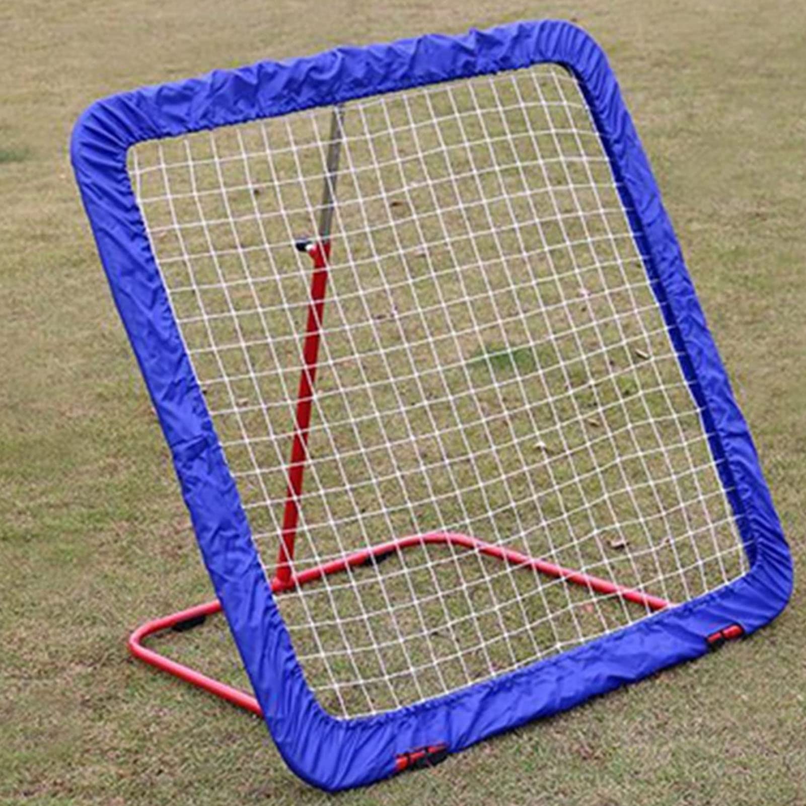 Football Training Net, Single Sided Football Rebounder, 100 cm Rebound Foldable Steel Frame, Adjustable Soccer Target Goal for Kids to Practice