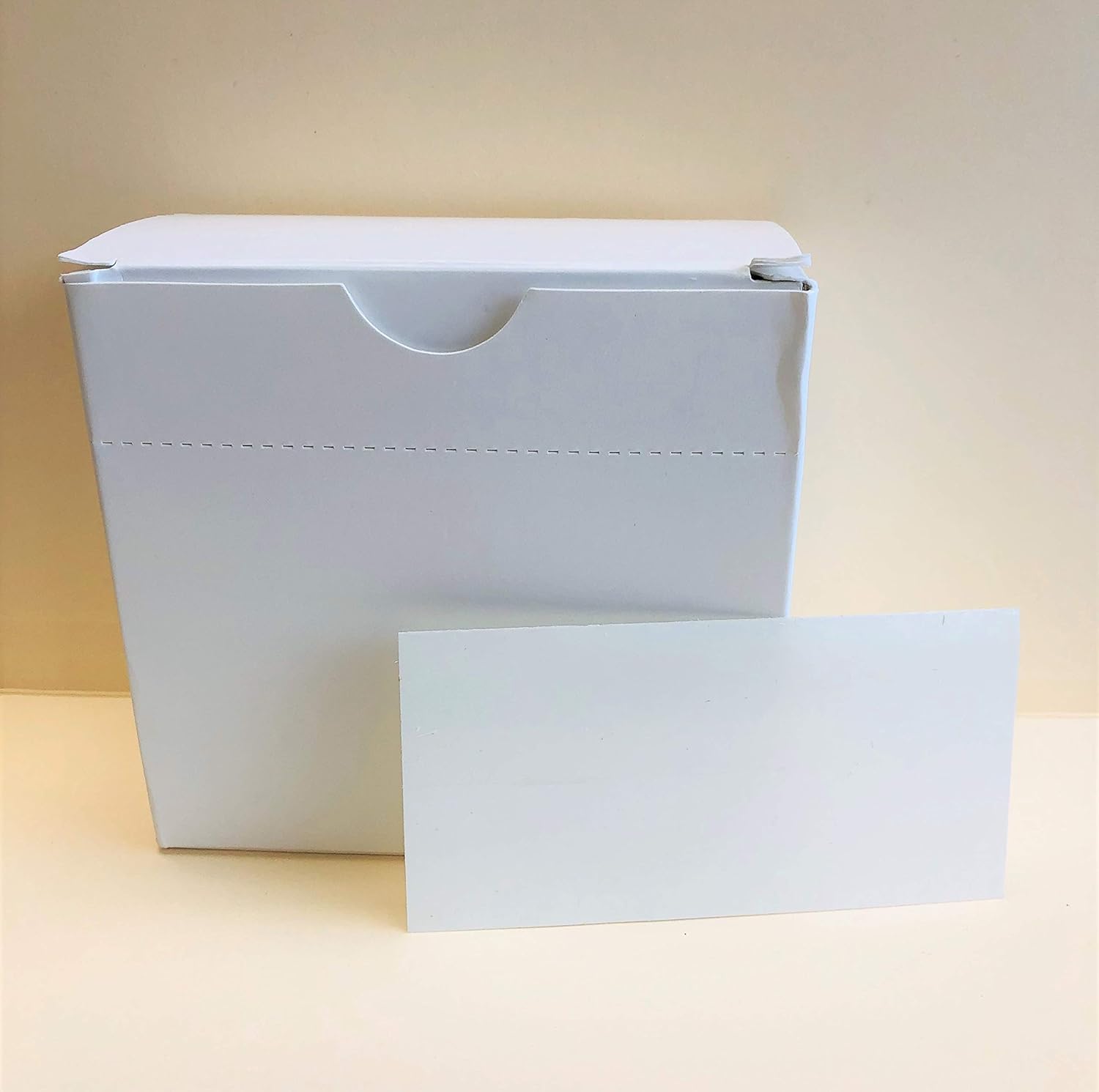 Clear Label Holder with Writable Inserts for End Tab Folders 3” x 1-1/2” Transparent Filing Protector for Patient Charts Doctor Stuff 500/Box